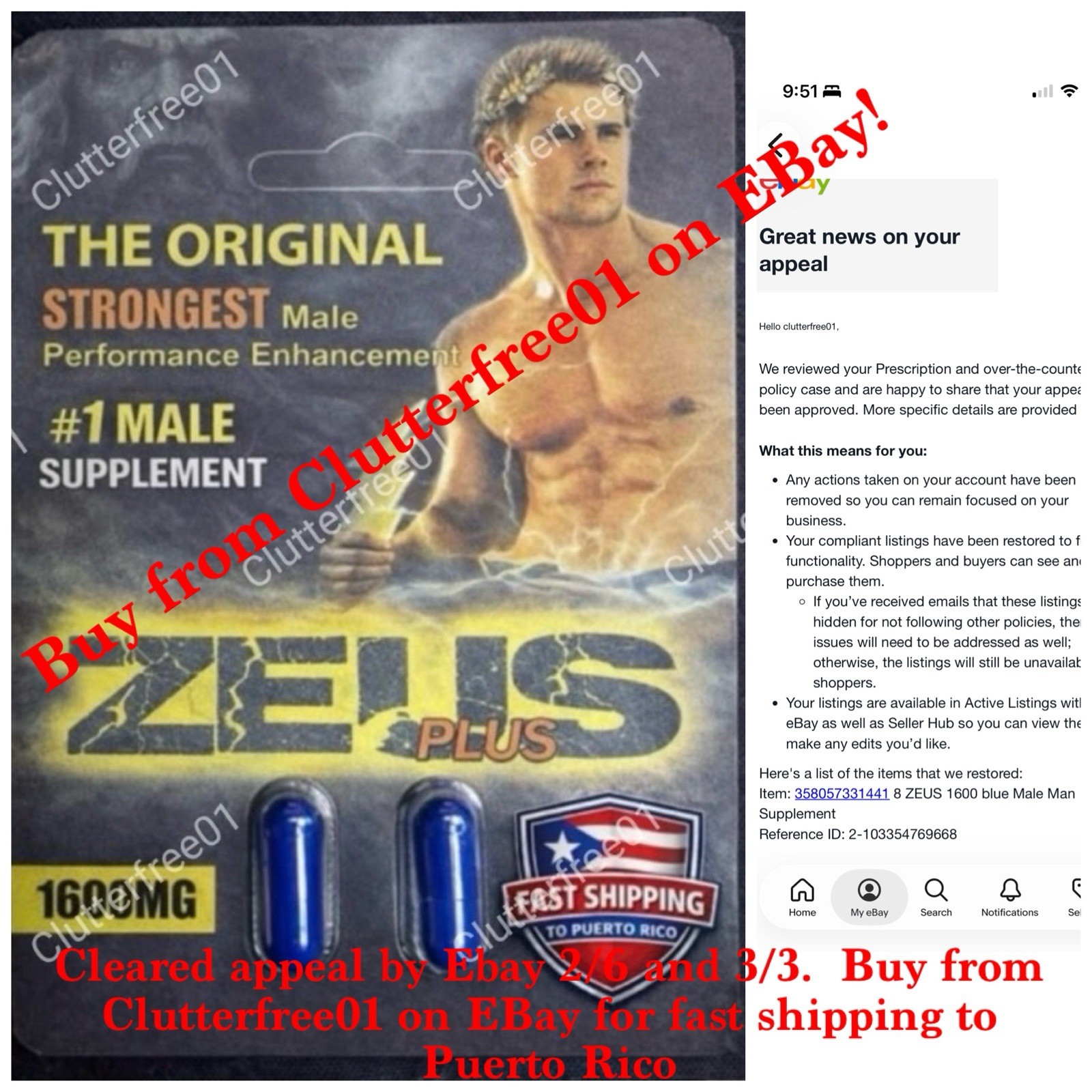 48 ZEUS 1600 Male Suppliments Men