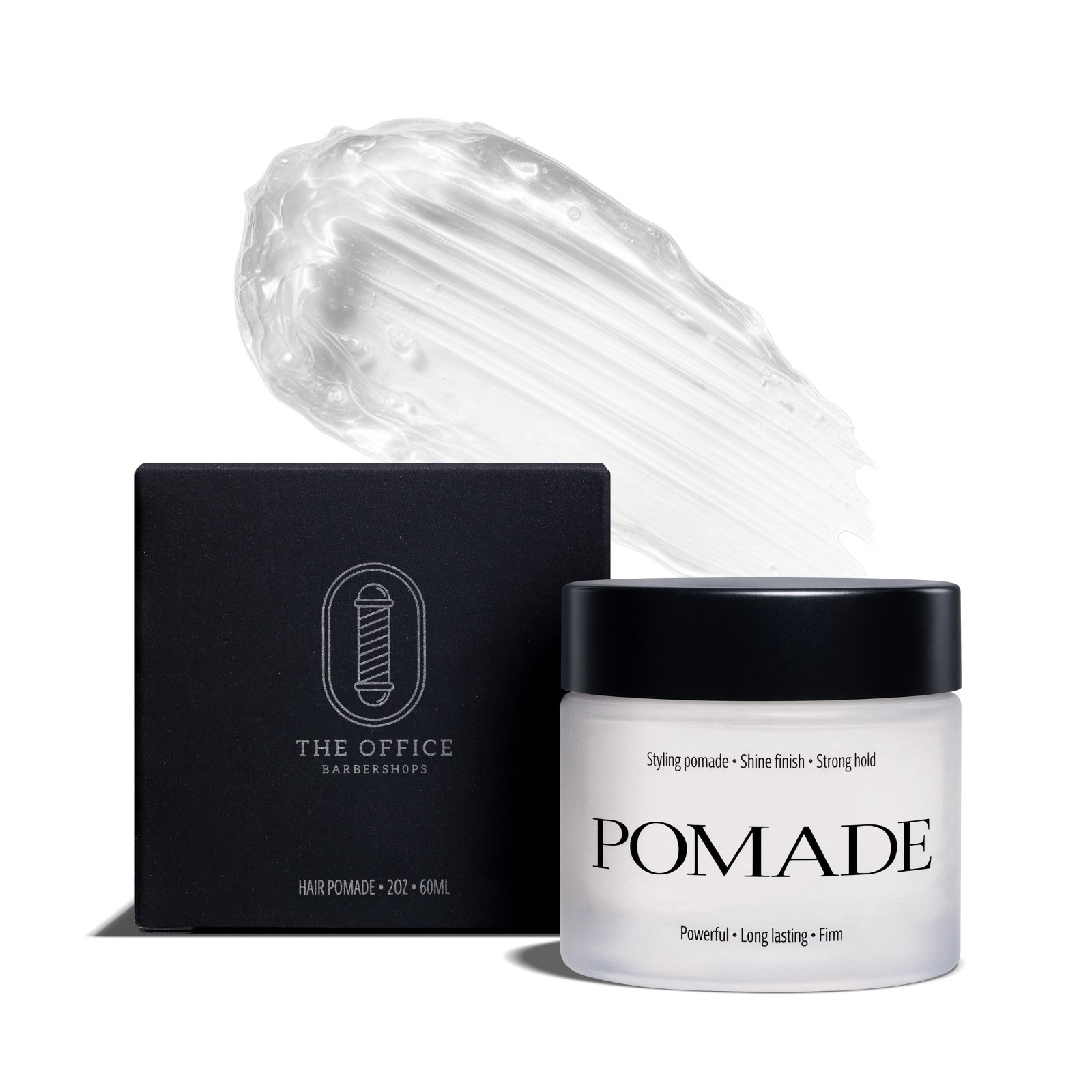 Strong Hold Hair Pomade for Men – Shine Finish, Long Lasting Control, Easy Wash