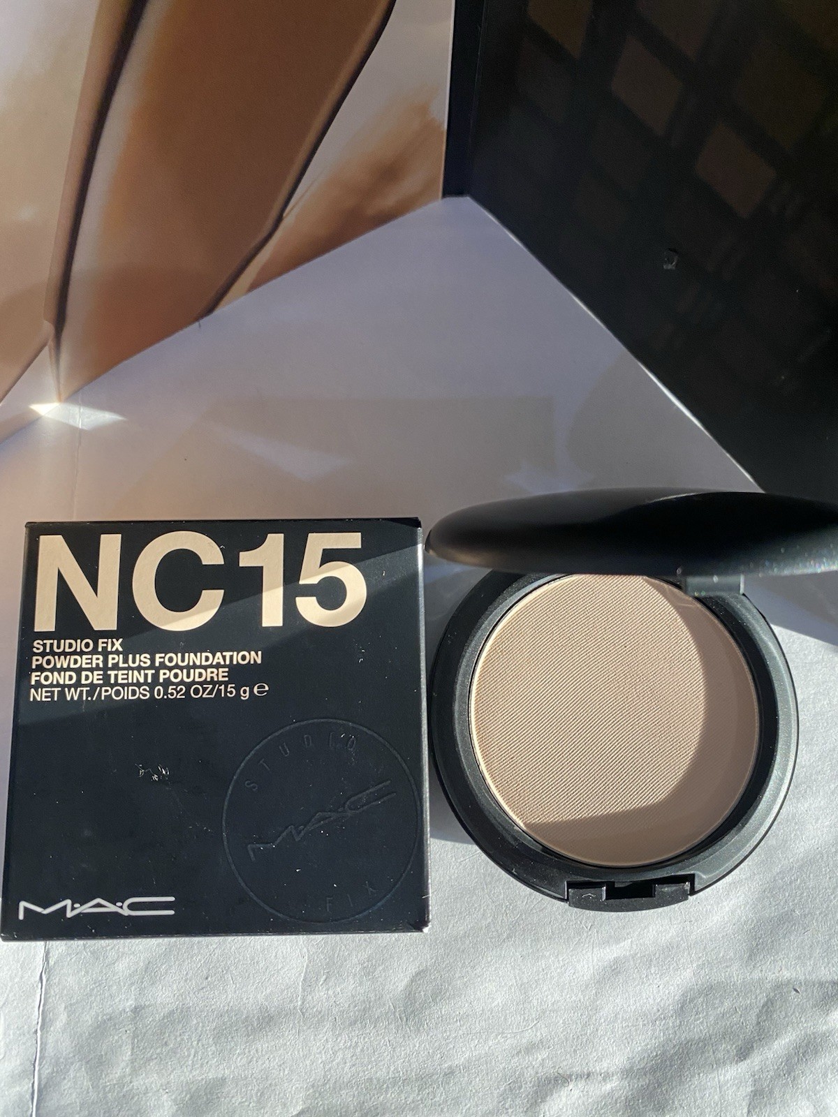 MAC Studio Fix Powder Plus Foundation, Full Size – 15g, NC15, Original Formula