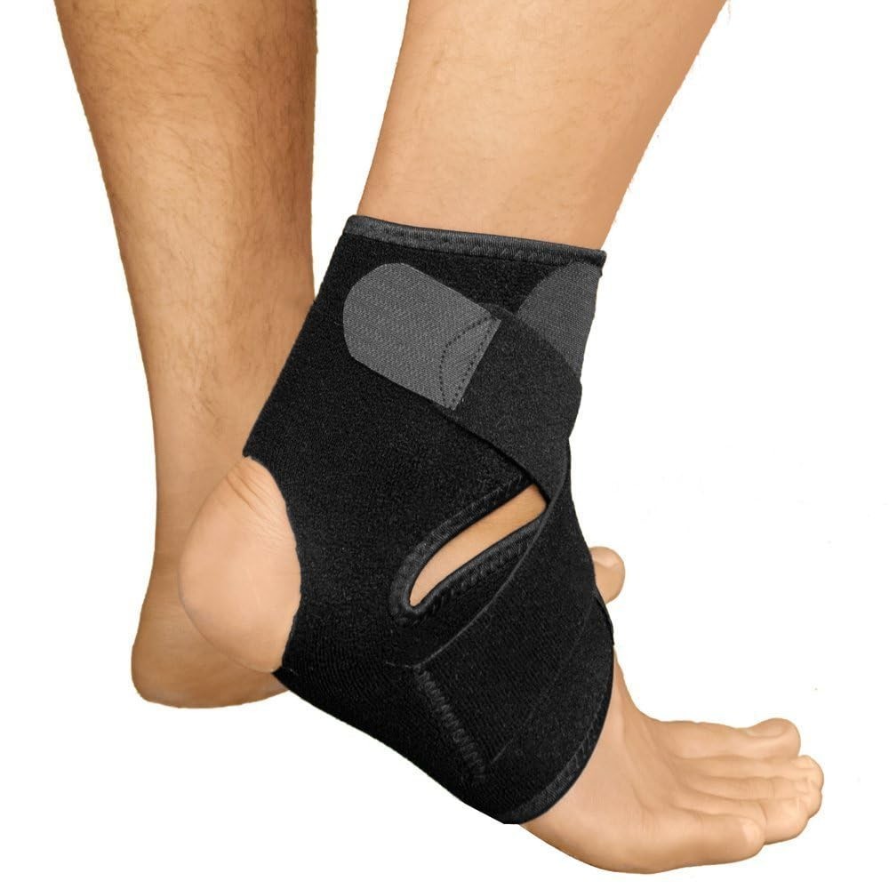 2× Adjustable Strap Sports Ankle Brace Breathable Compression Wrap Ankle Support