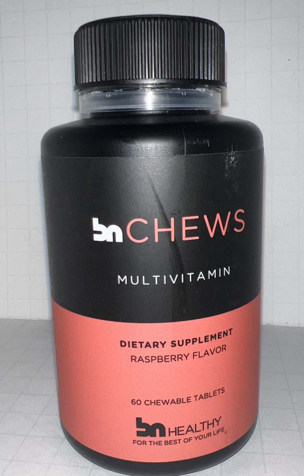 BN Chews Raspberry (with Iron) – Chewable Bariatric Multivitamins – 60 Tablets