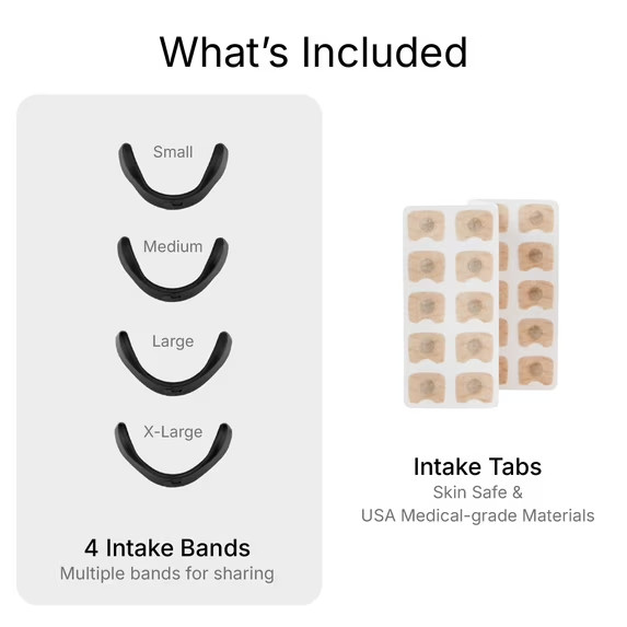 Intake Breathing Nasal Strips Starter Kit 15 Count Black | Anti-Snoring Slep Aid