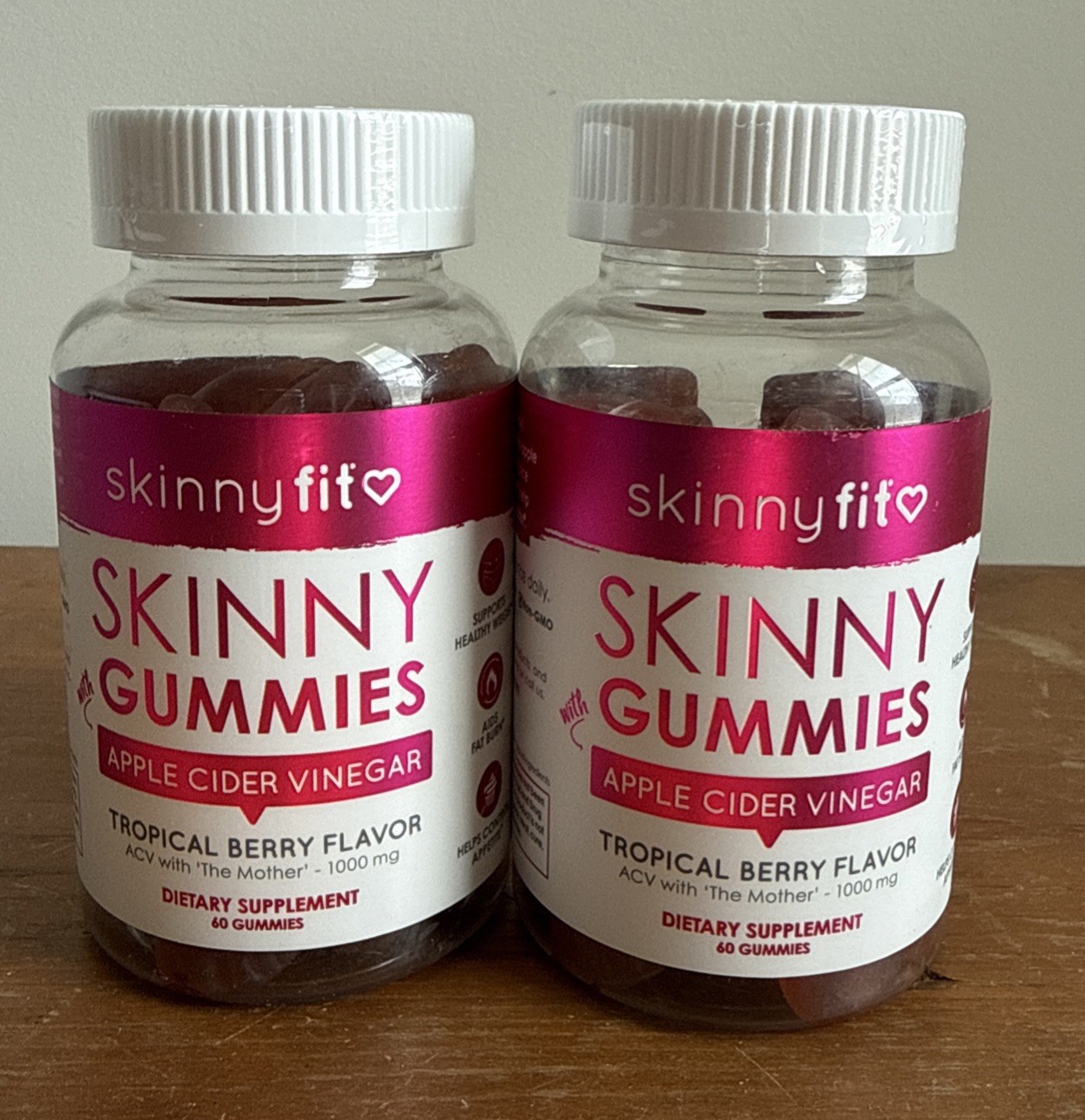 SkinnyFit Skinny Gummies Apple Cider Vinegar Gummies 60 Count
