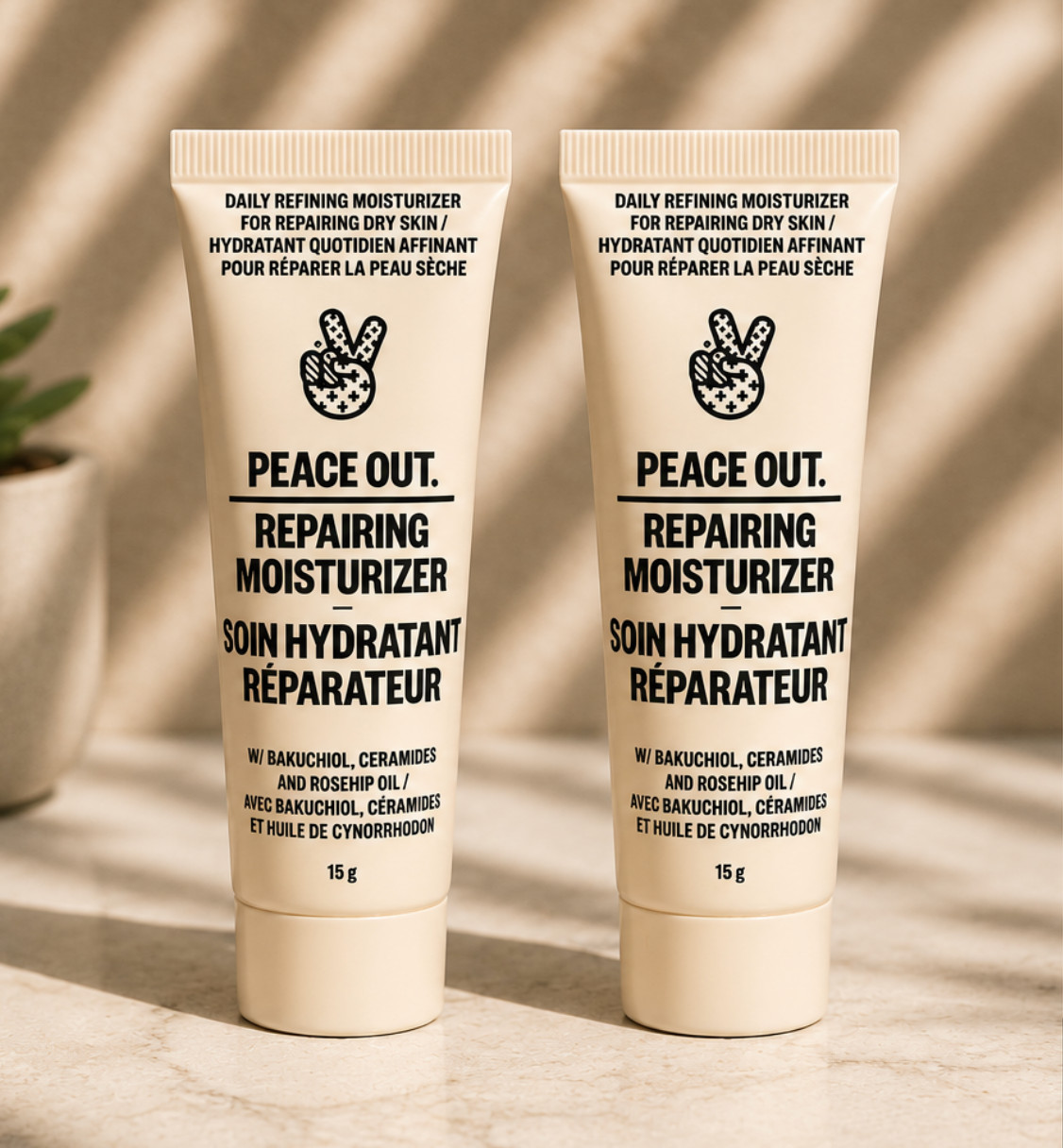 Peace Out ‘Daily Blemish Repairing Moisturizer’ 2 Pack – 15ml (.5oz) TRAVEL SIZE