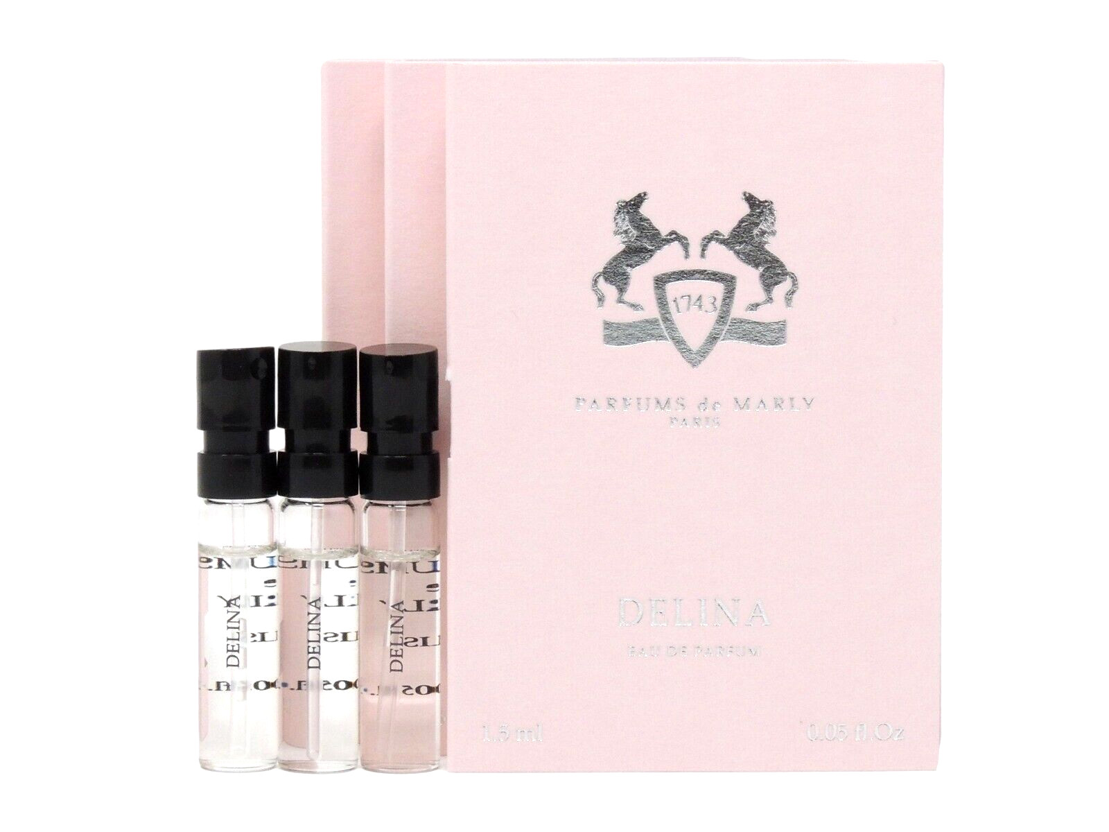 PDM PARFUMS DE MARLY DELINA EDP 1.5ml .05fl oz x 3 PERFUME SPRAY SAMPLES