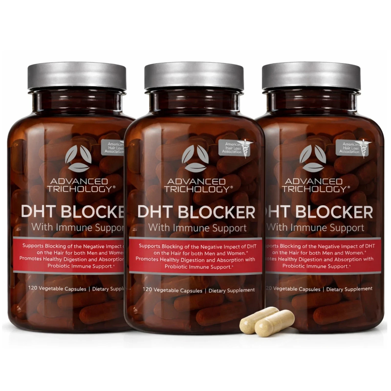Superior Trichology 120 DHT – Hair Growth Supplement – Blocker Capsules 3 pack