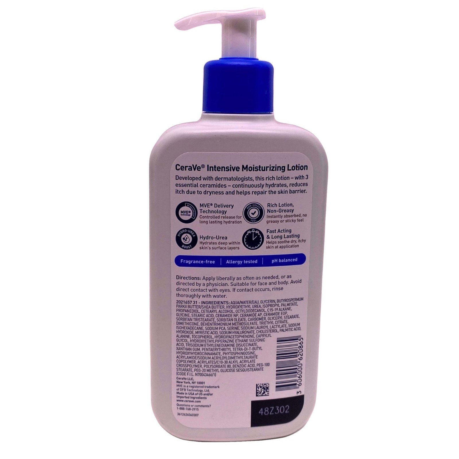 CeraVe Intensive Moisturizing Lotion 5% Hydro-Urea for Dry to Very Dry Skin 2 Pa