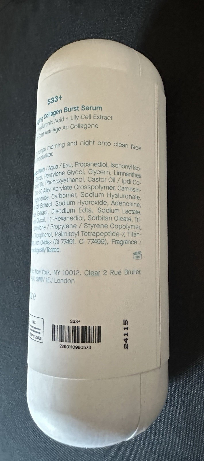 SpoiledChild S33+ Anti-Aging Collagen Burst Serum w/ Peptides 1 fl oz Face/Neck