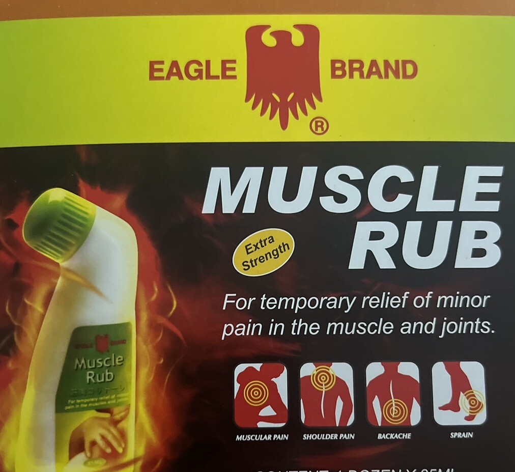 Eagle Brand Muscle Rub Extra Strength 2.87 Fl Oz – 85 mL – Made in Singapore