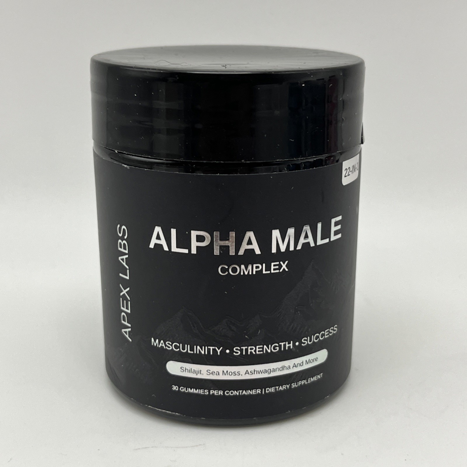 Apex Labs Alpha Male Complex 22-in-1 Gummies – Shilajit, Sea Moss – 30 Count