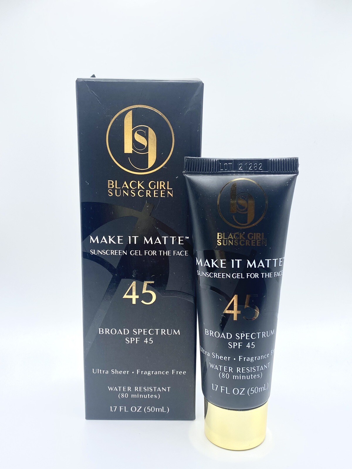 Black Girl Sunscreen Make It Matte SPF 45 Sunscreen Gel 1.7 fl oz Exp. 04/2025