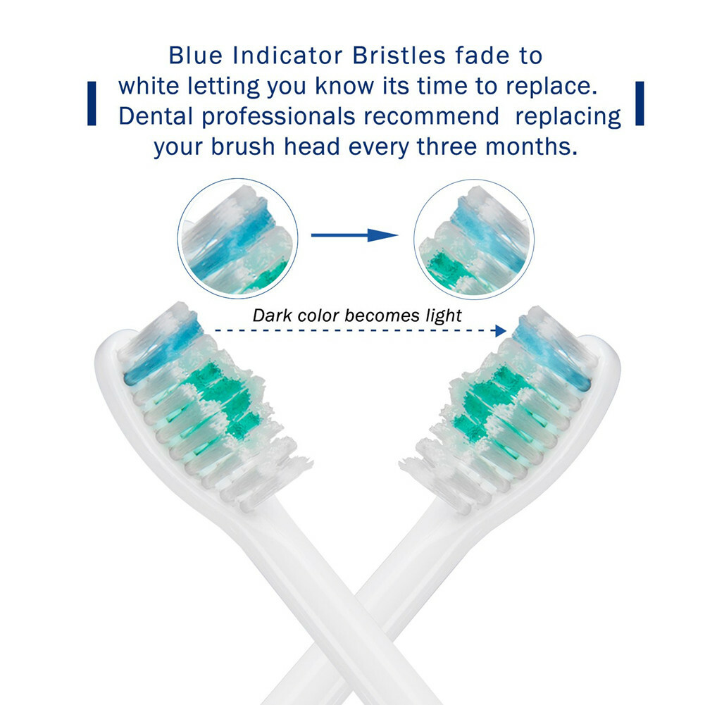 6PCS Replacement Electric Toothbrush Heads for Philips E Series HX7002