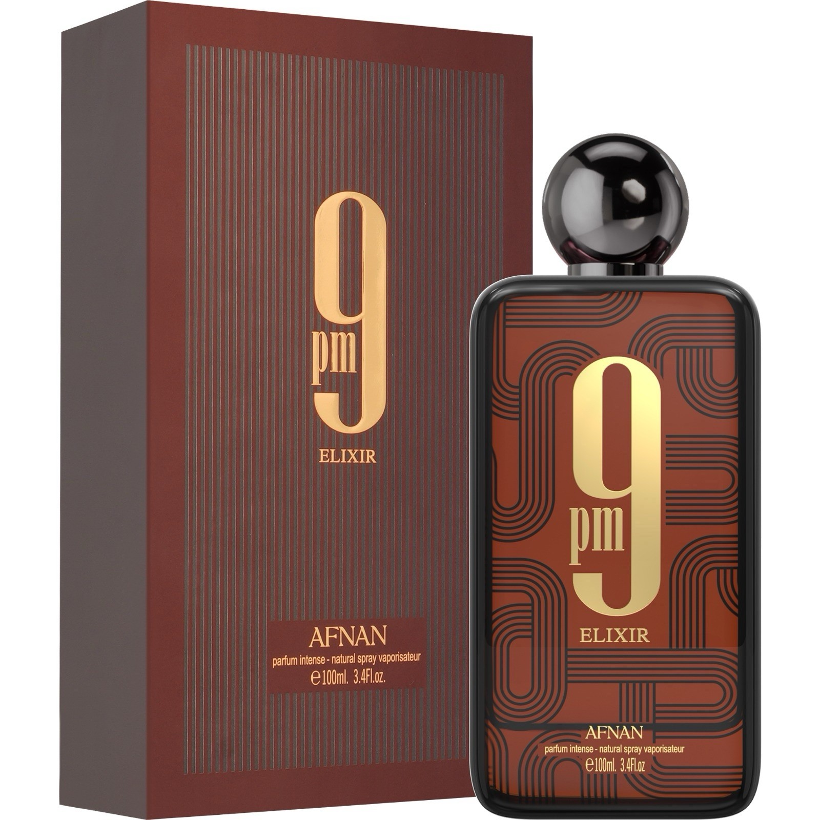 AFNAN Unisex 9PM Elixir Extrait de Parfum Spray 3.4 oz
