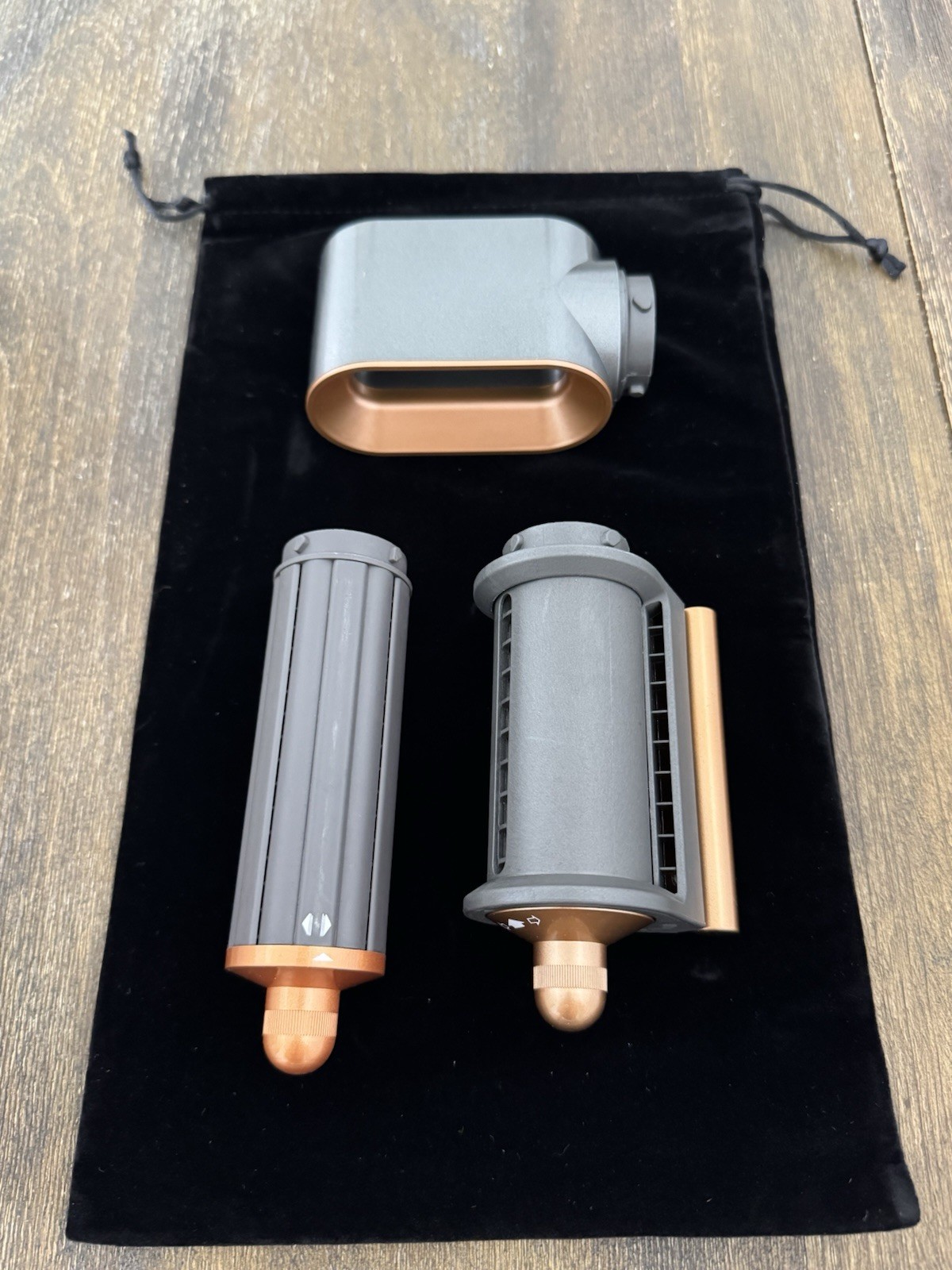 Dyson Airwrap Multi Styler Curler Copper/Nickel w/ 3 Attachments & Travel Bag