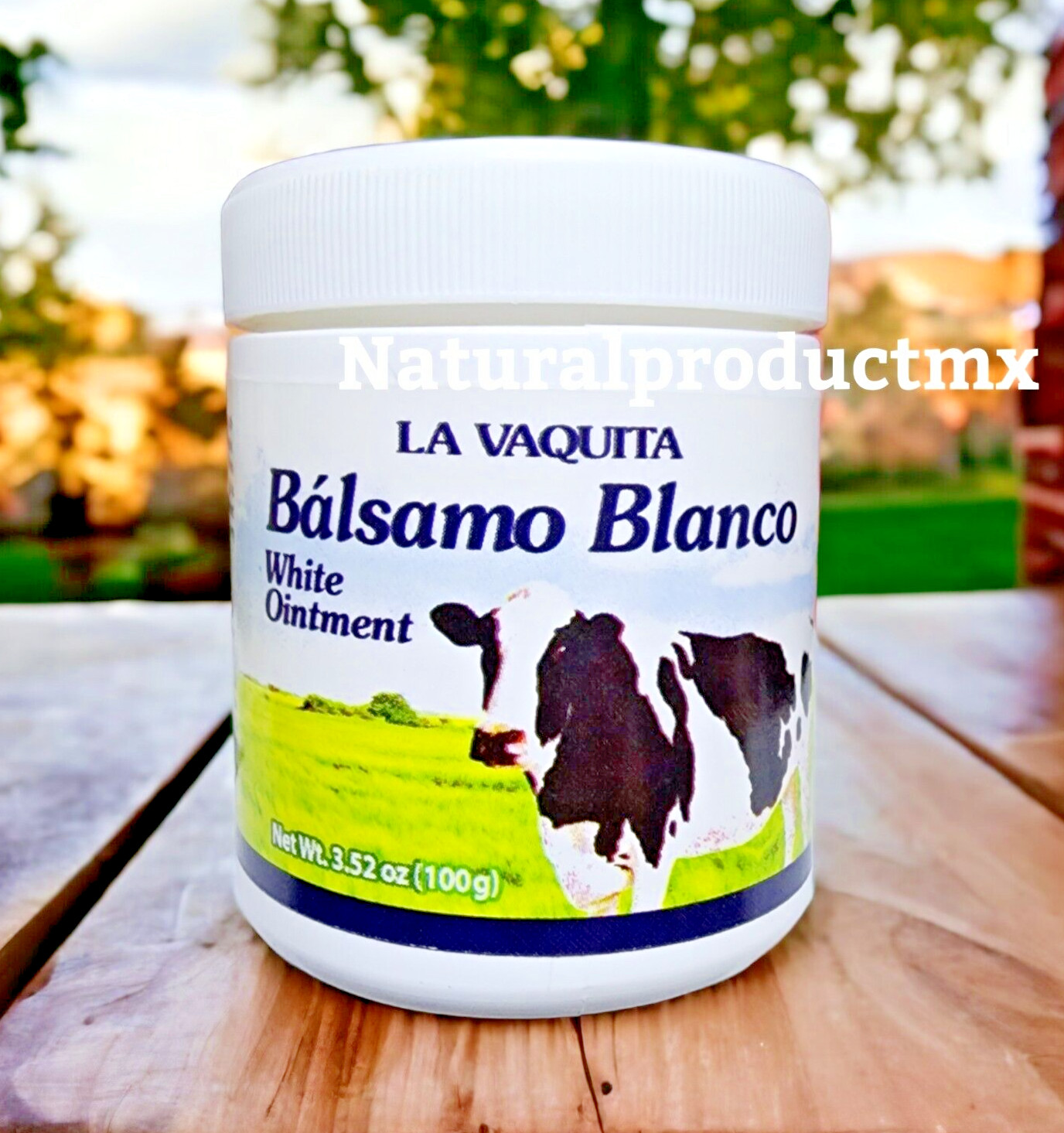 New Balsamo La Vaquita Pomada 3.52 oz (100 grs) Balsamo White by Plantimex