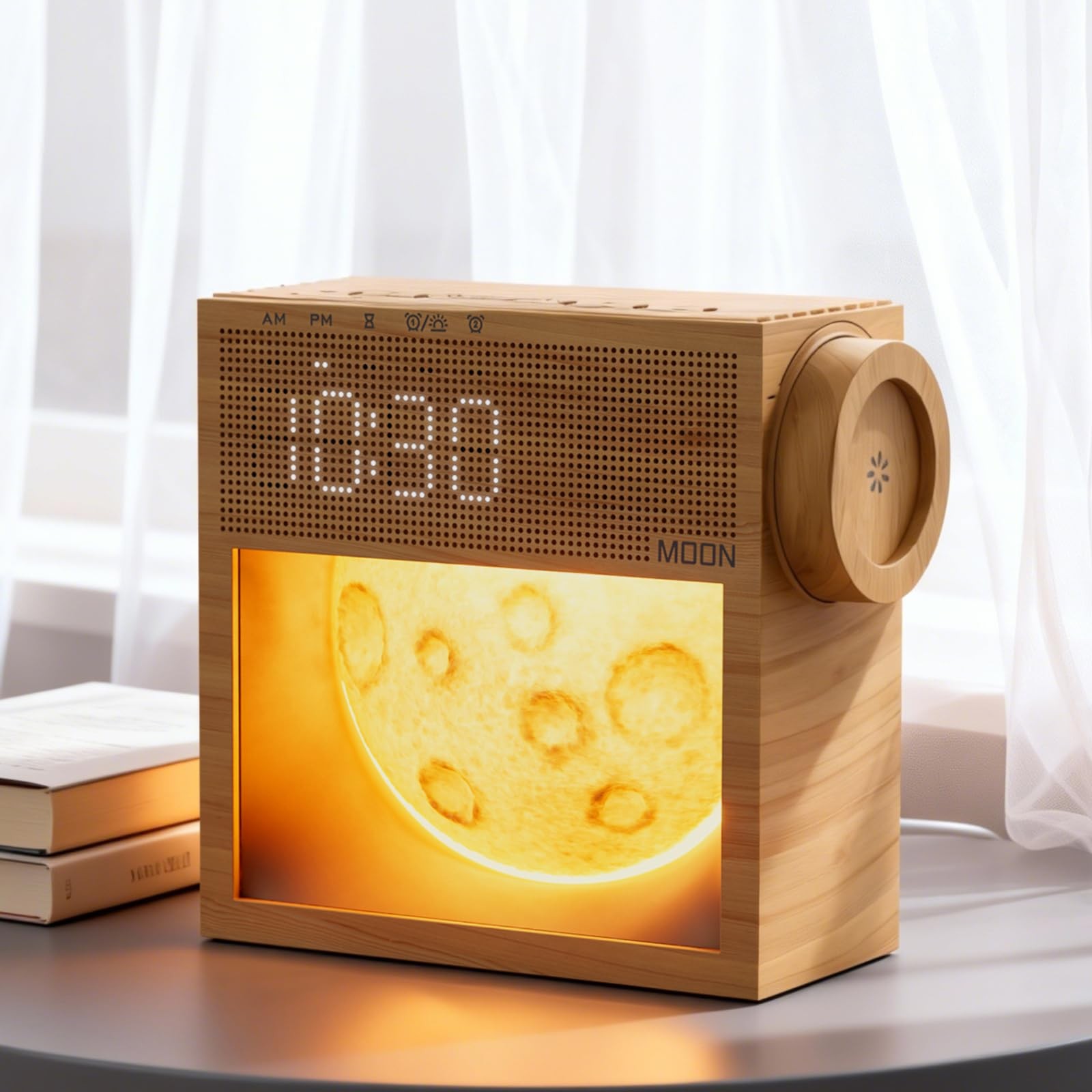 Sound Machine Alarm Clock with Sunrise Gentle Wake-Up Light, White Noise Mach…