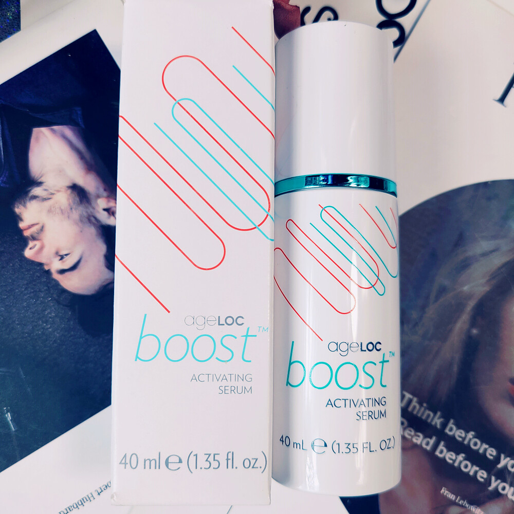2 of Nu Skin NuSkin ageloc boost activating serum with box + 1 shoulder bag# 164