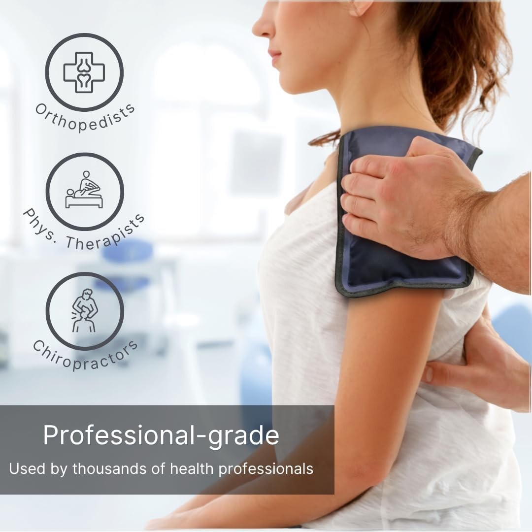 Durable Reusable Ice Pack for Injuries – Flexible Cold Compress 7.5” x 11.5”