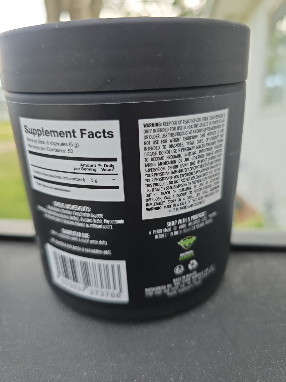 BIRDMAN Micronized Creatine Monohydrate 250 Capsules Exp 6/27