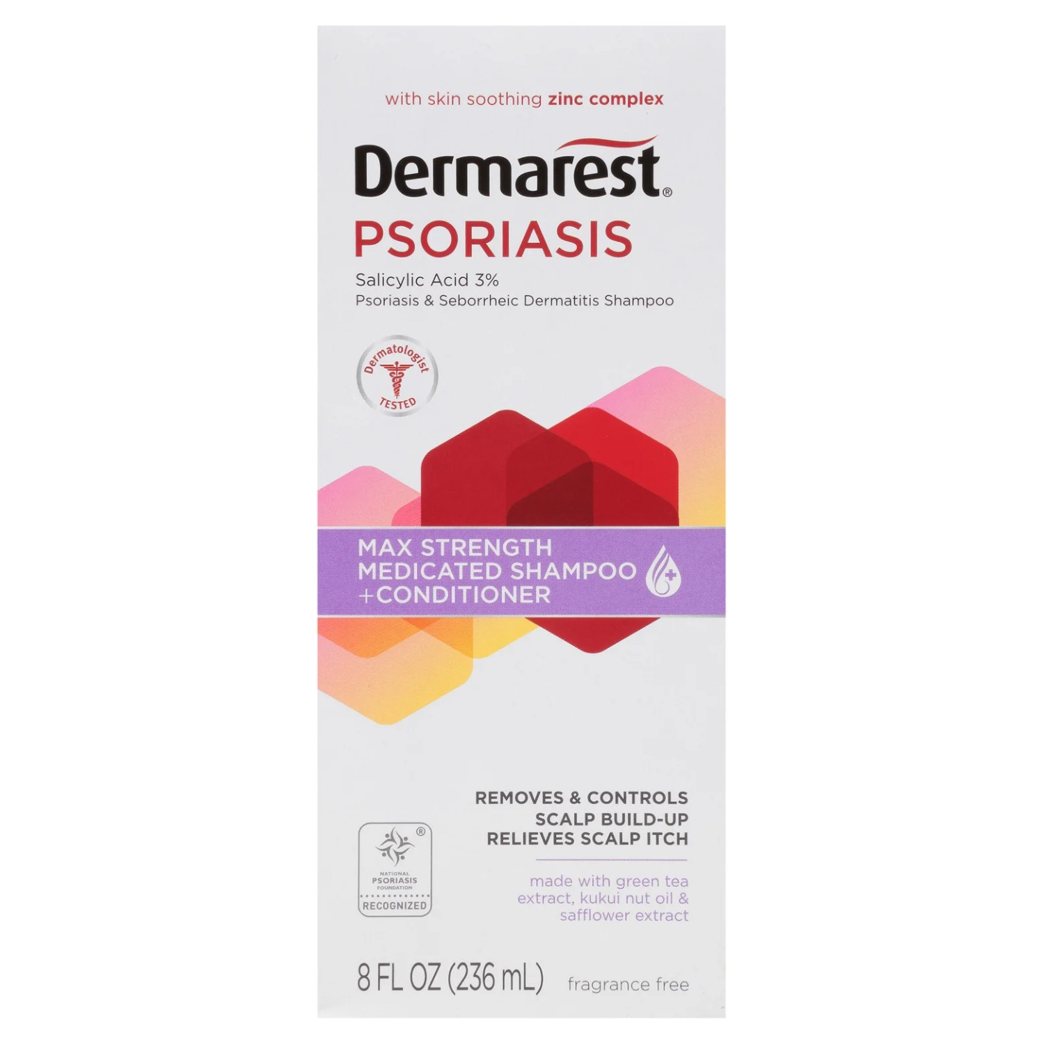 ( Pack of 2 ) Dermarest Psoriasis Medicated Shampoo Plus Conditioner, 8 FL OZ