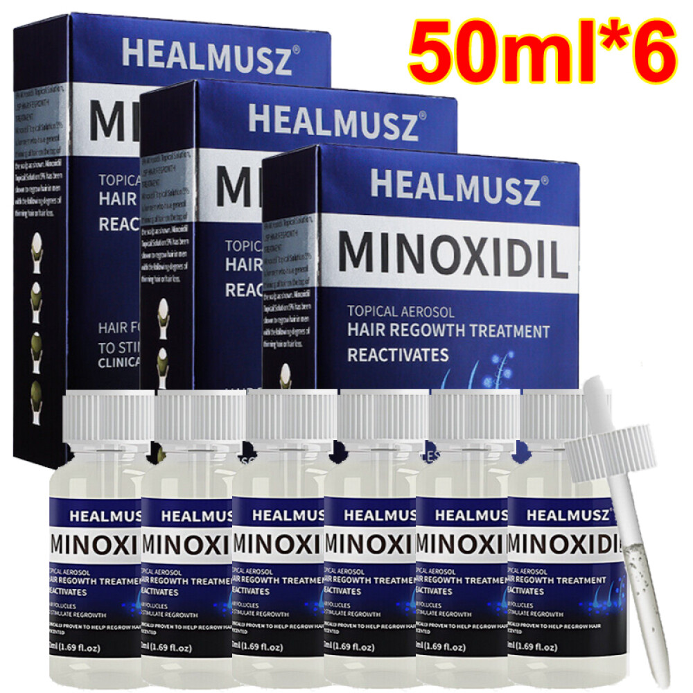 6PCS MINOXIDIL 5% EXTRA STRENGTH HAIR REGROWTH TREATMENT FOR MEN 6 MONTHS SUPPLY