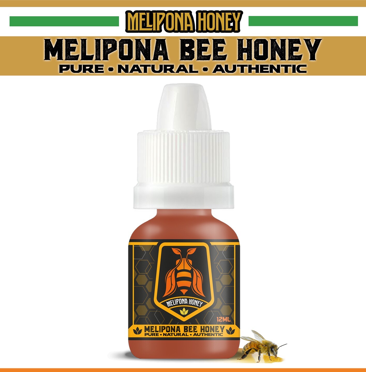MELIPON A BEE HONEY DROPS, MIEL GOTAS, 12mL, AUTHENTIC, ORIGINAL FROM MEXICO