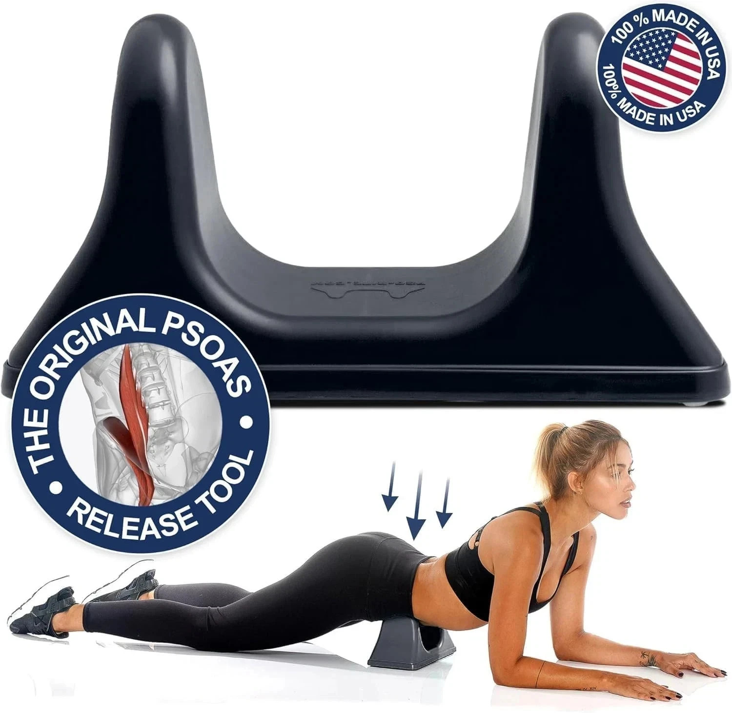 NEW – PSO-RITE Psoas Muscle Release and Deep Tissue Massage Tool – Night Black