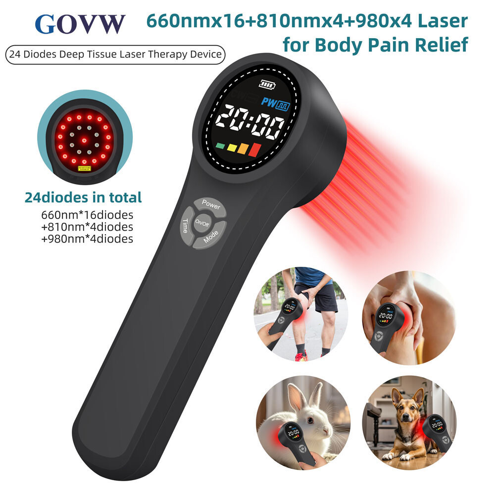 Cold Laser Therapy Body Pain Relief Device 1760mW Soft Healing Lazer Humans Pets