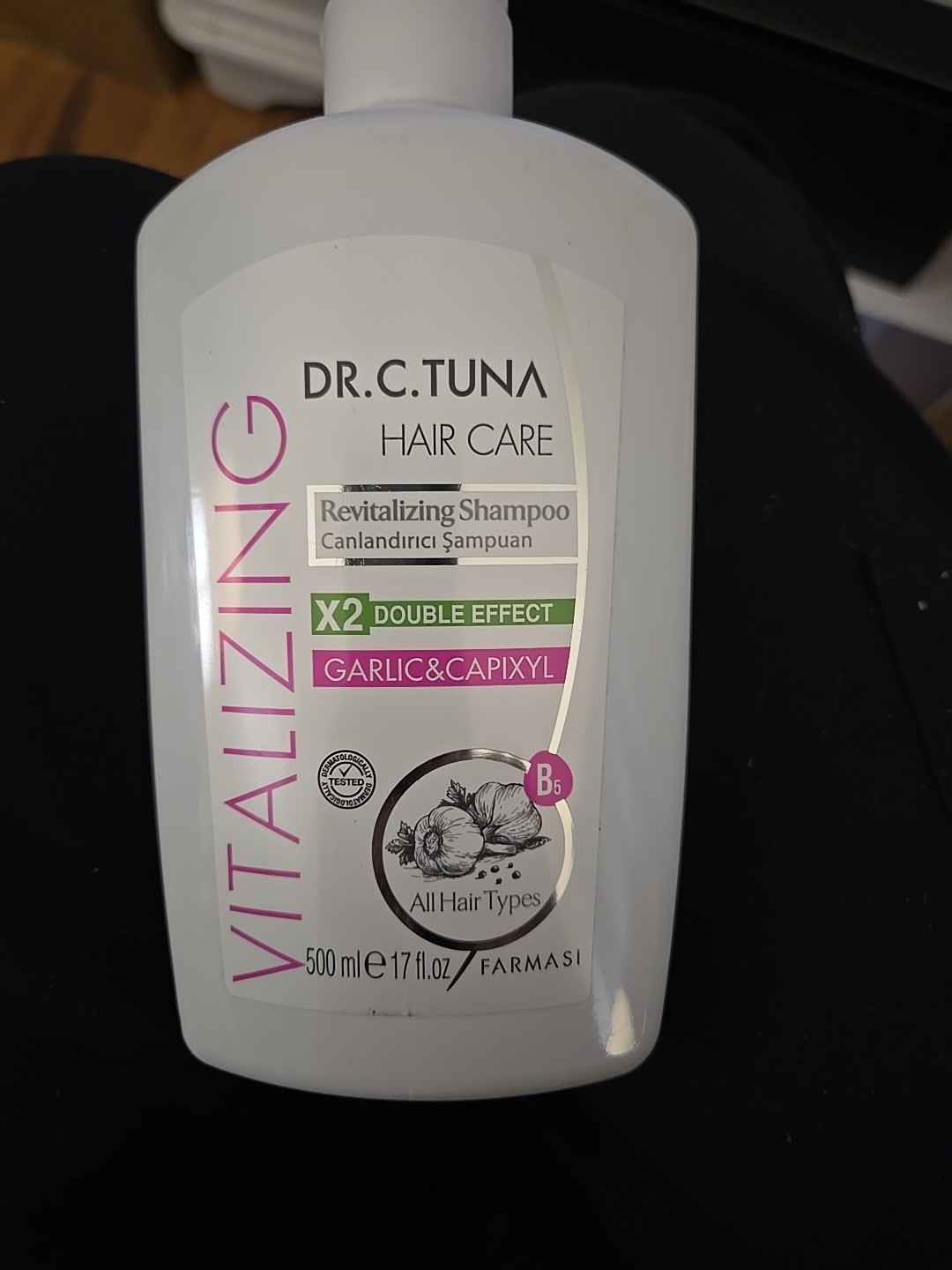 Farmasi Dr. C. Tuna Vitalizing Garlic & Capixyl Shampoo 17 oz / 500 ml