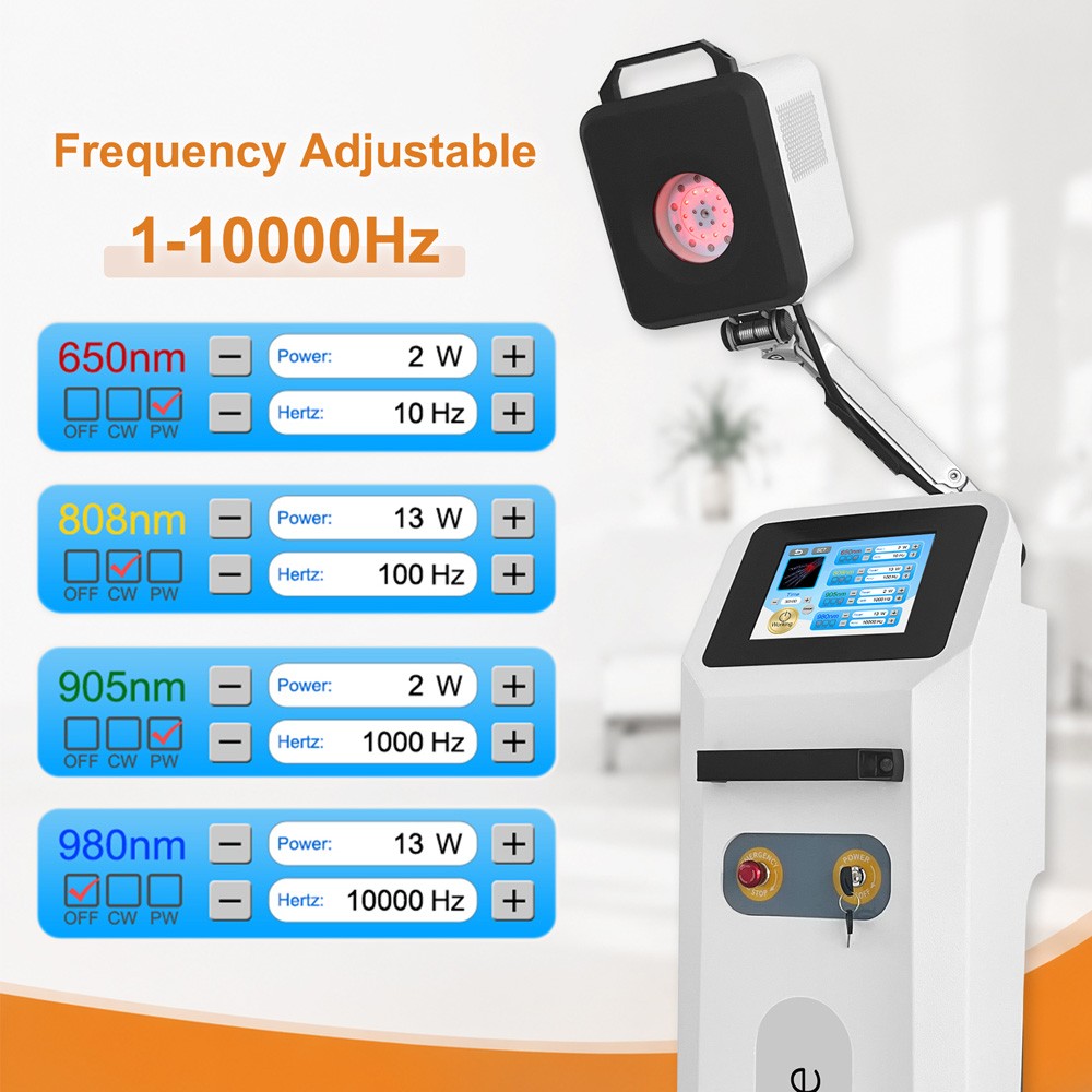 650nm+808nm+905nm+980nm Medical Low Level Laser Therapy Machine for Pain Relief