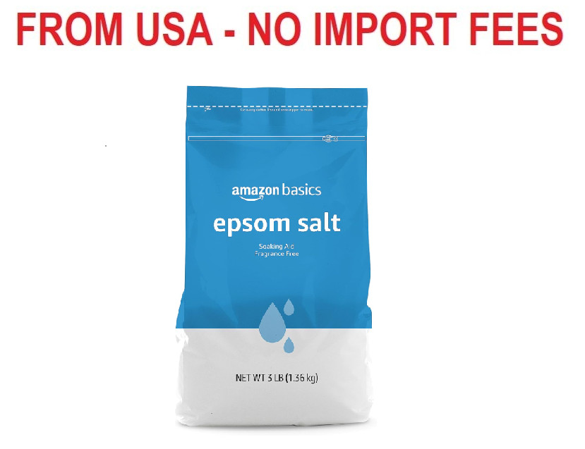 Amazon Basics Epsom Salt Soak, Unscented, Magnesium Sulfate USP, Muscle and Feet