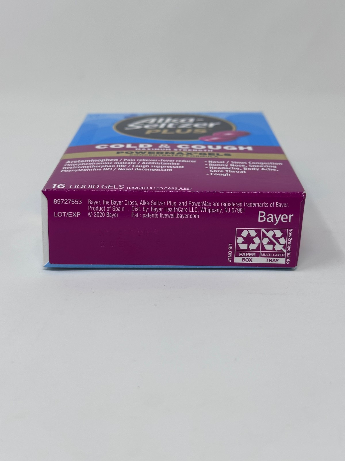Alka-Seltzer Plus Maximum Strength Cold & Cough Powermax Liquid Gels 16 Count