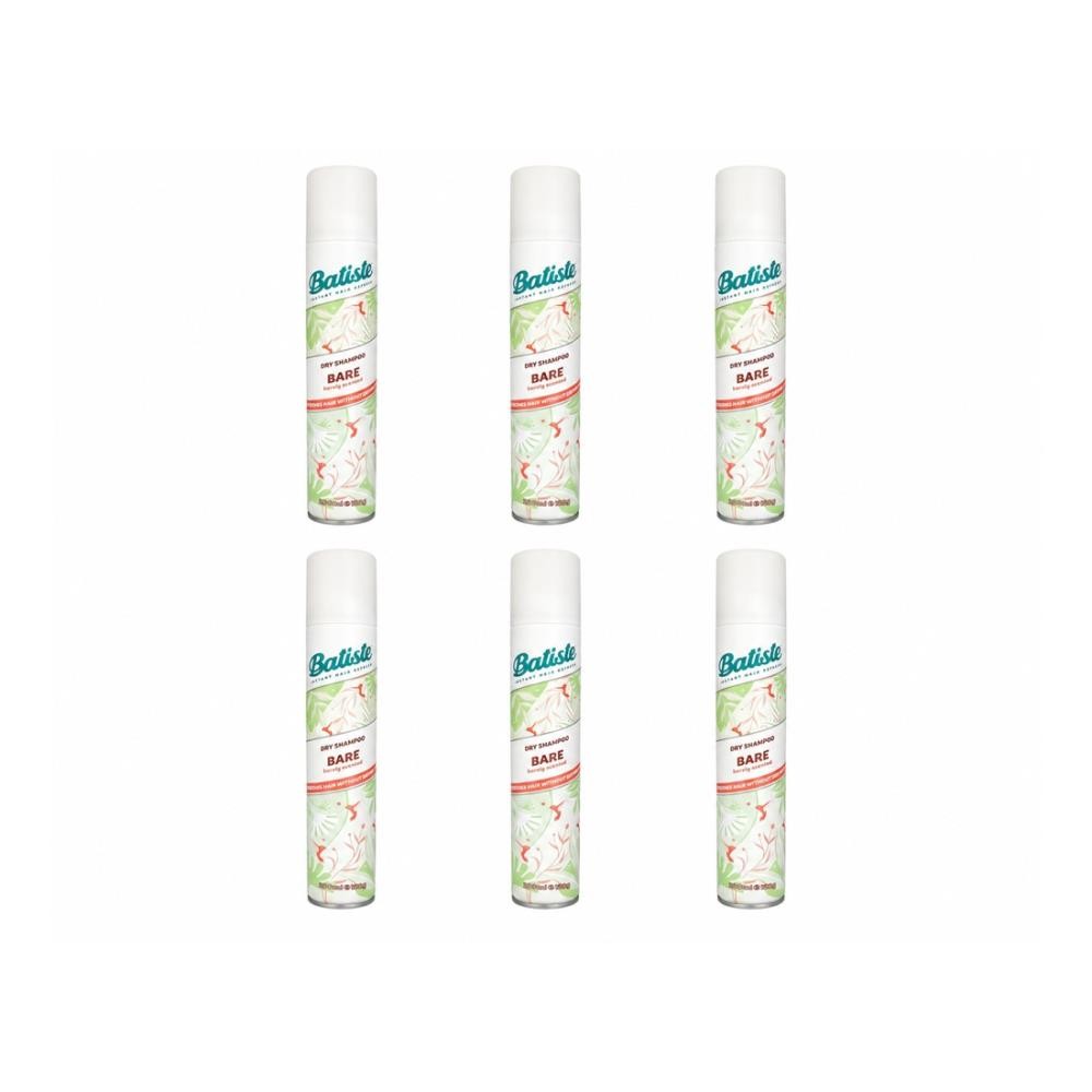Pack of (6) New Batiste Shampoo Dry Bare 200 ML (Exp:-09/30/2026)