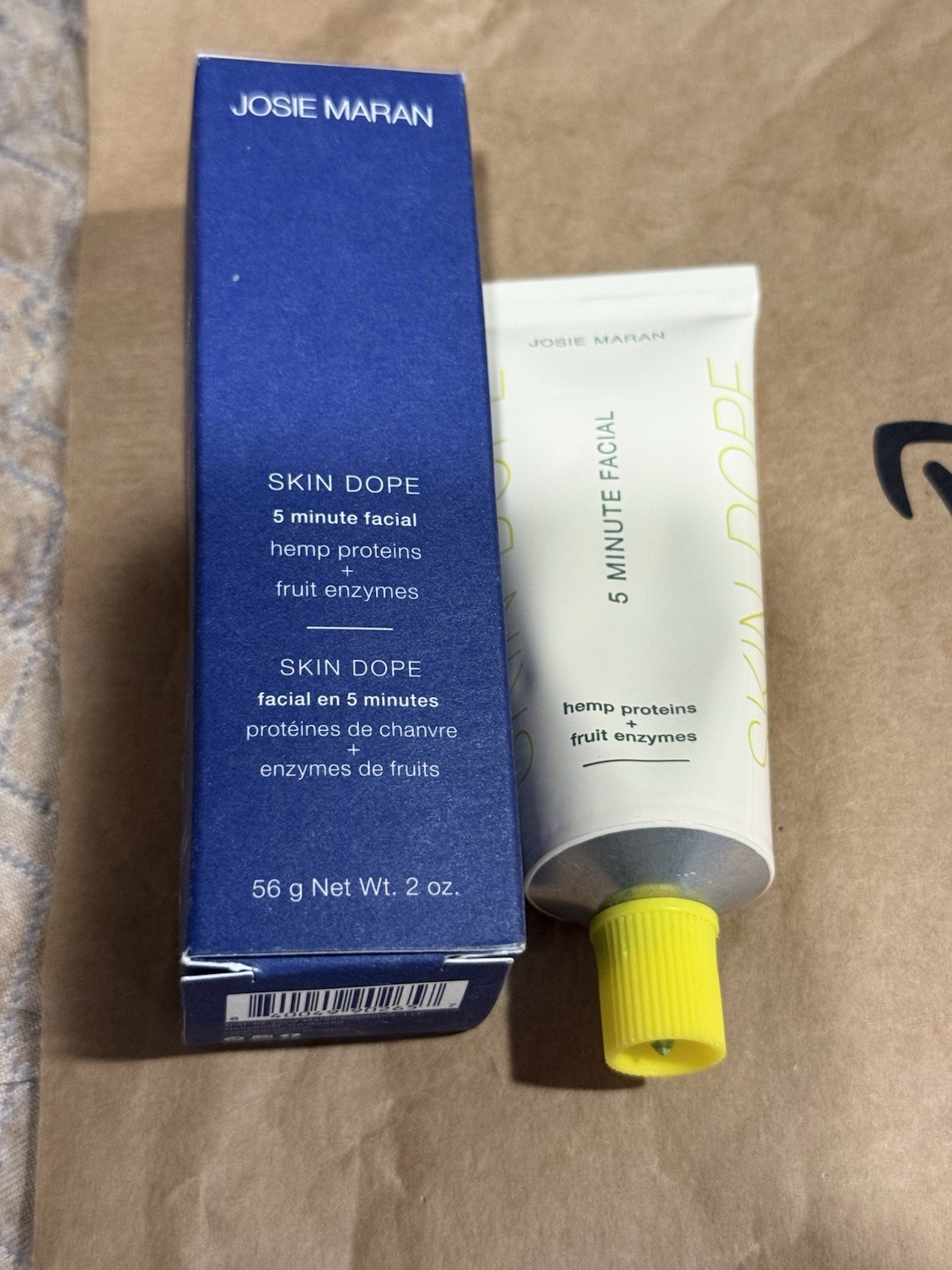 Josie Maran SKIN DOPE 5 Minute Facial 2oz In Box Unscented Sealed NEW in Box!