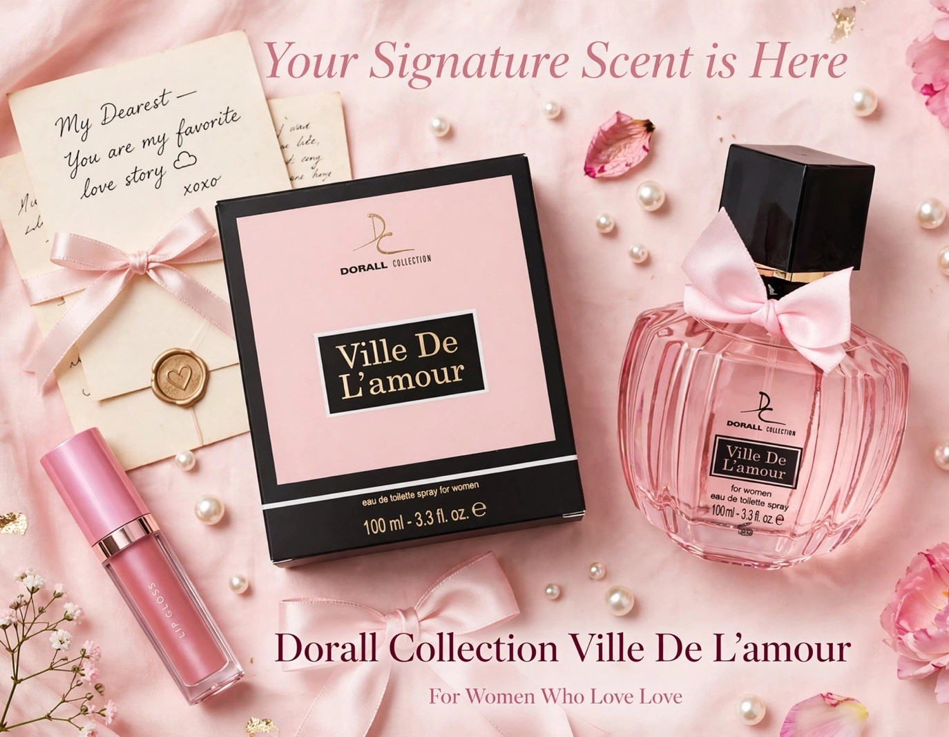 Dorall Collection Ville De L’amour Eau de Toilette Spray 3.3 fl oz Orange