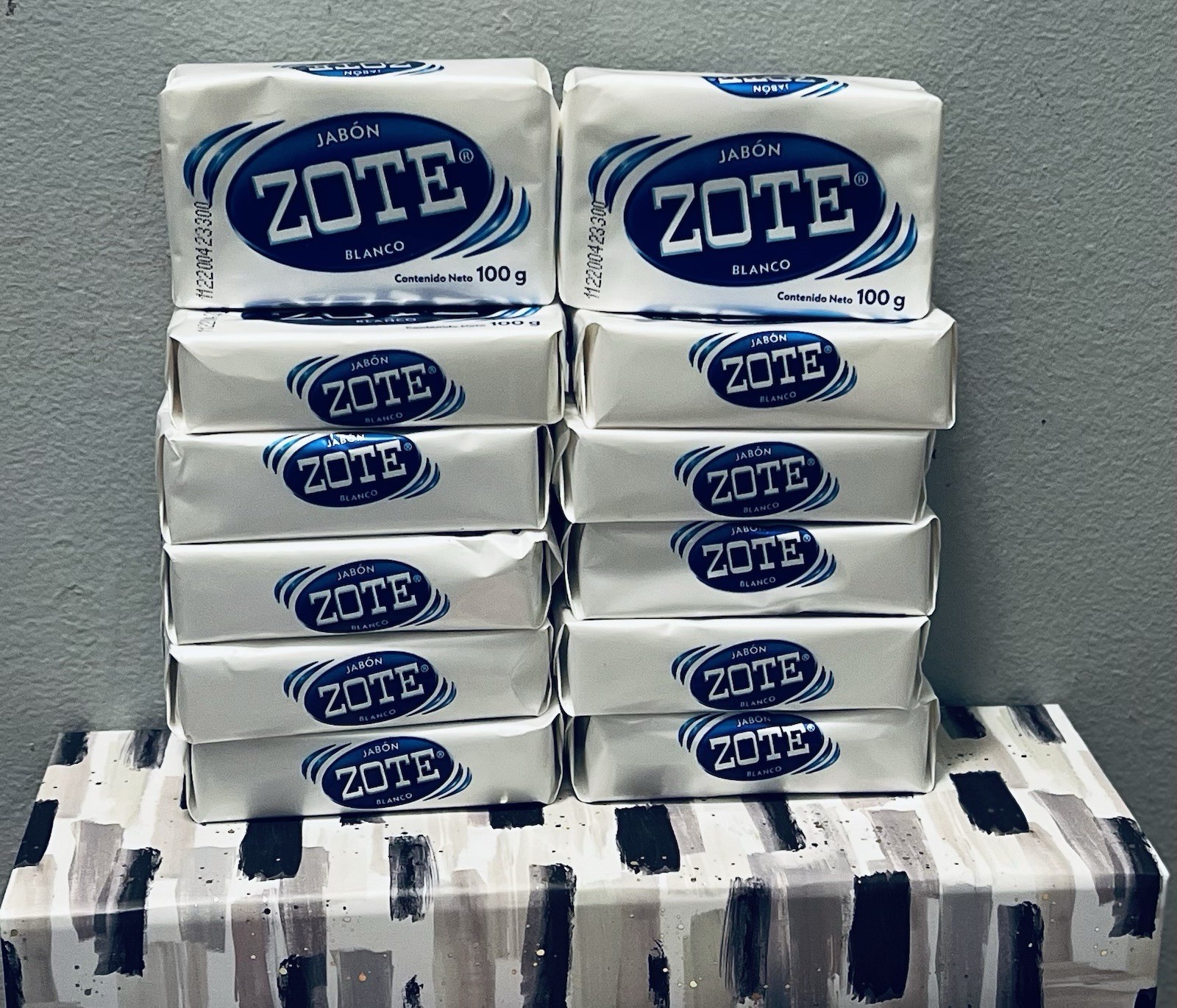Zote Mini Soap Bar 100g White – Travel Size Laundry & Brush Cleaner – Imported