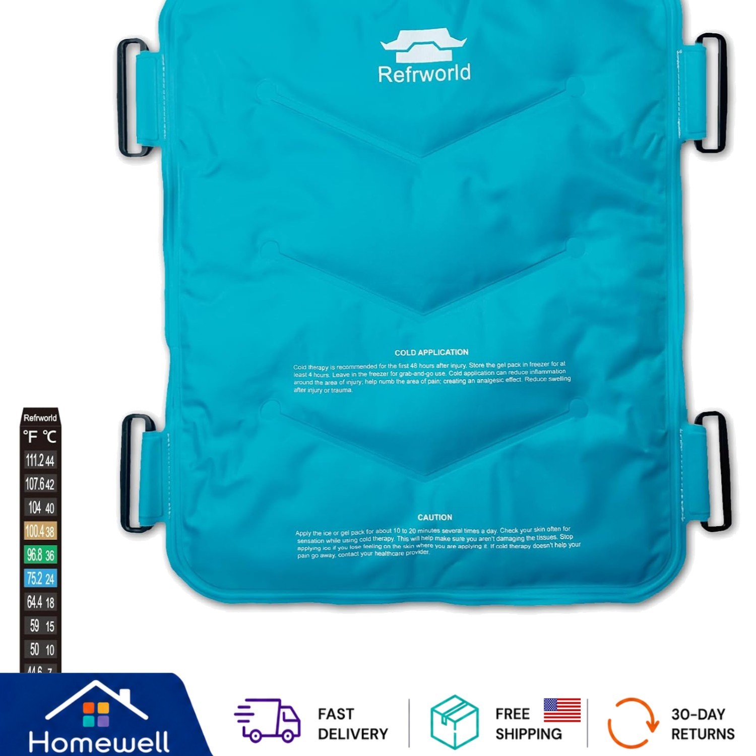 Luxury Gel Ice Pack Wrap – Stylish Cold Therapy for Injury Recovery in Blue