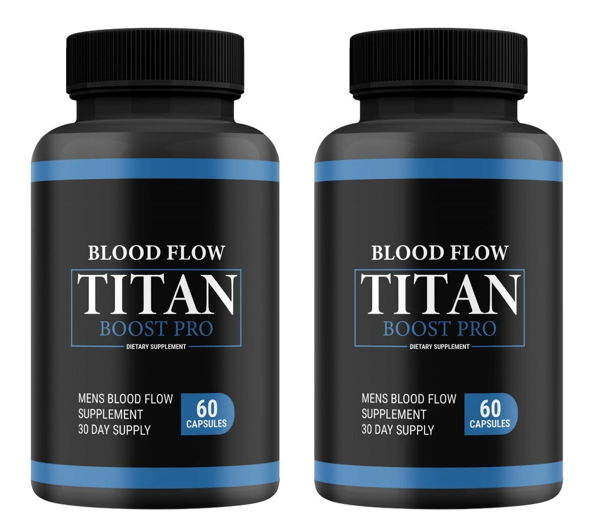 ( 2 Pack ) Blood Flow Titan Boost Pro Mens Blood Flow Supplement