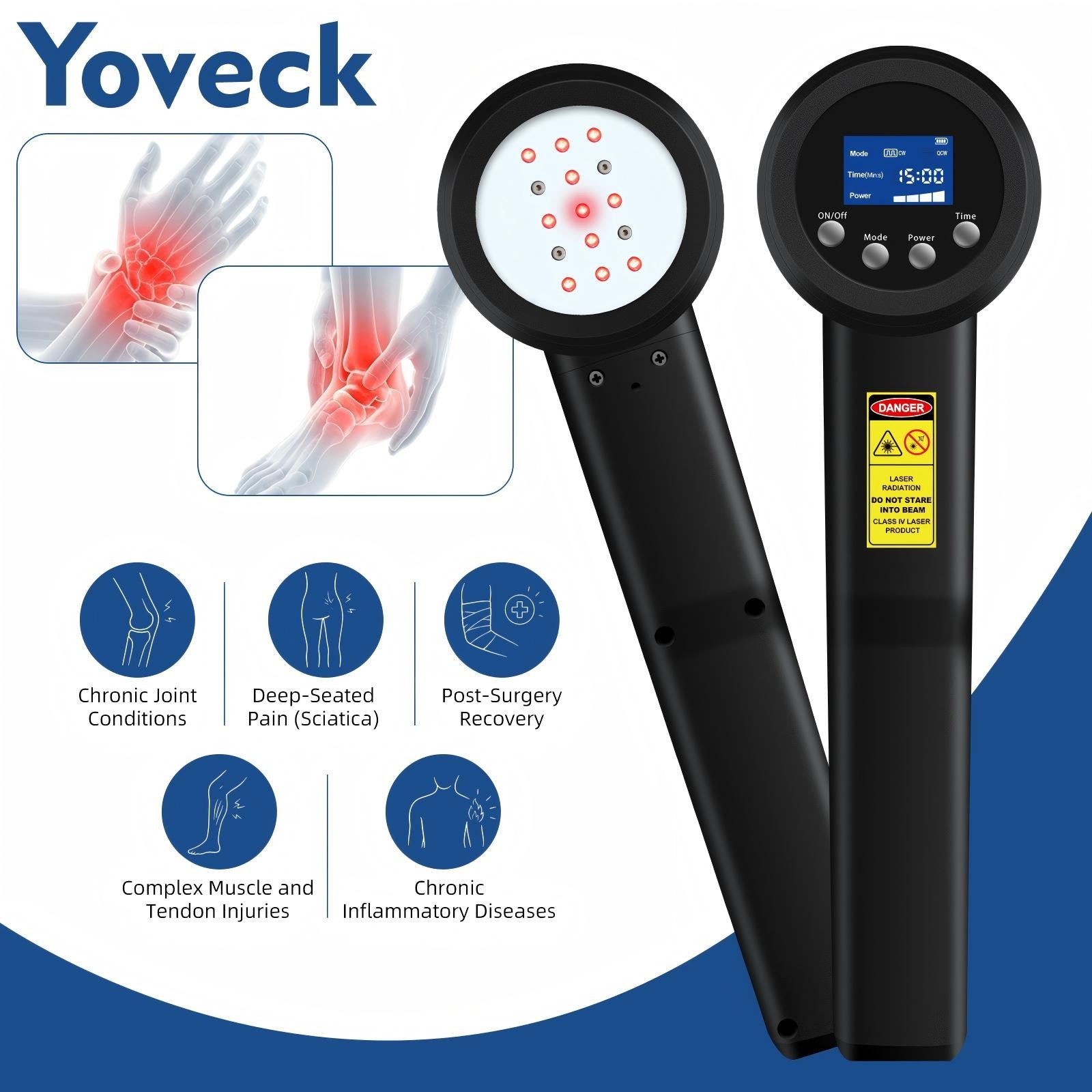 25W Super Pulsed Laser Therapy 905nm 808nm 660nm for Pain Relief and Healing