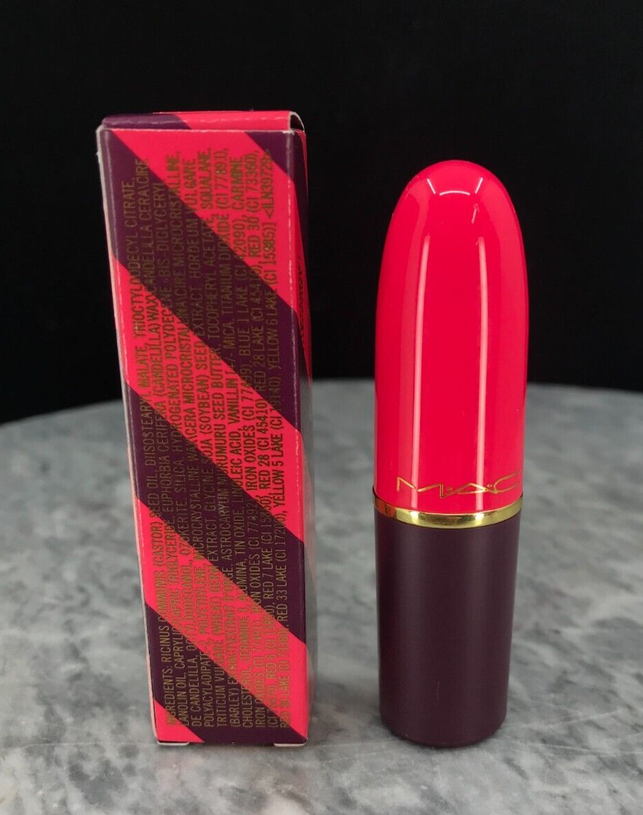 Mac Nutcracker Amplified lipstick Saucy Little Darling 0.1 fl oz NIB.