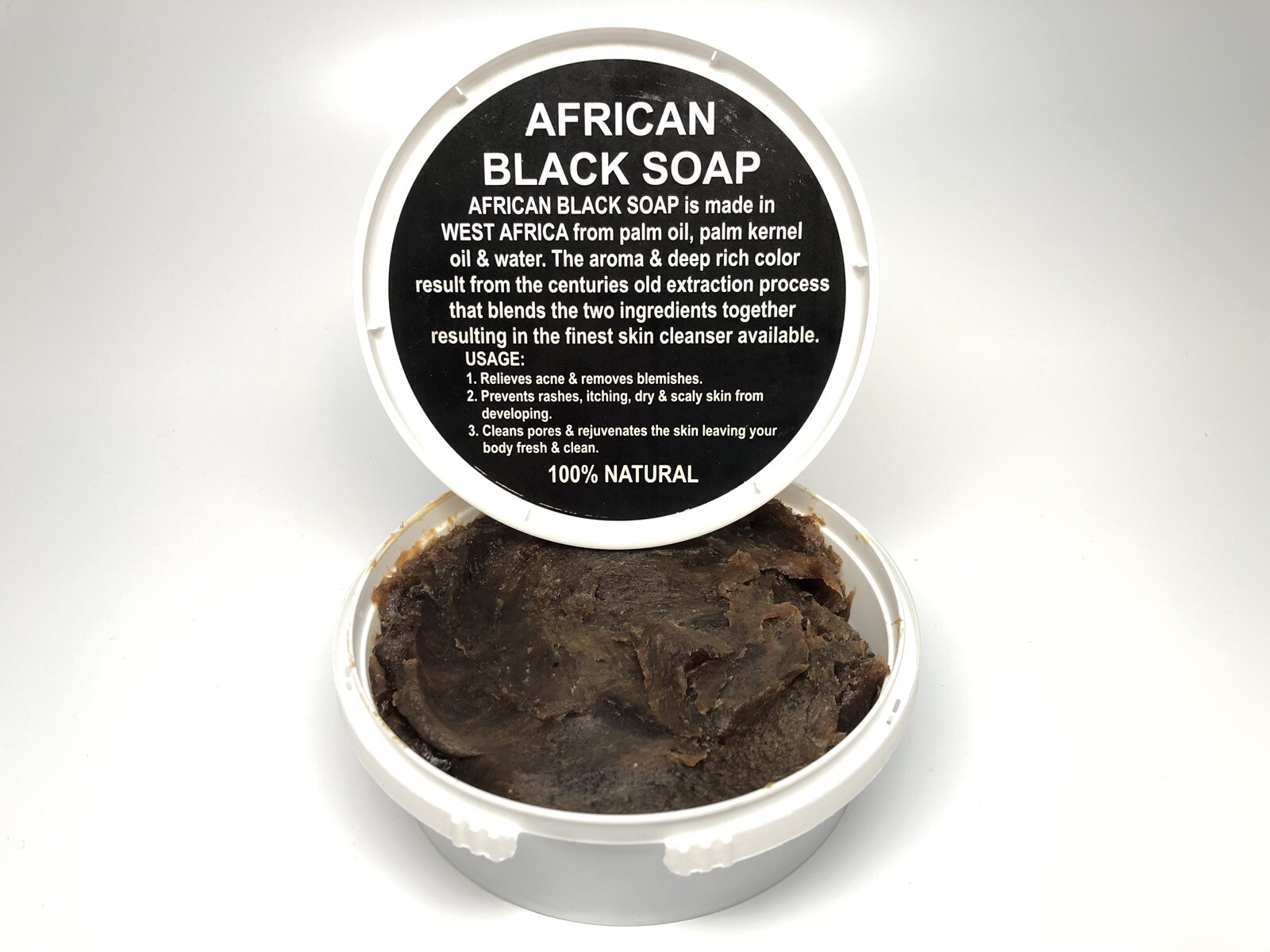 Raw African Black Soap Paste – 100% Pure & Natural Unrefined Organic Ghana Bulk