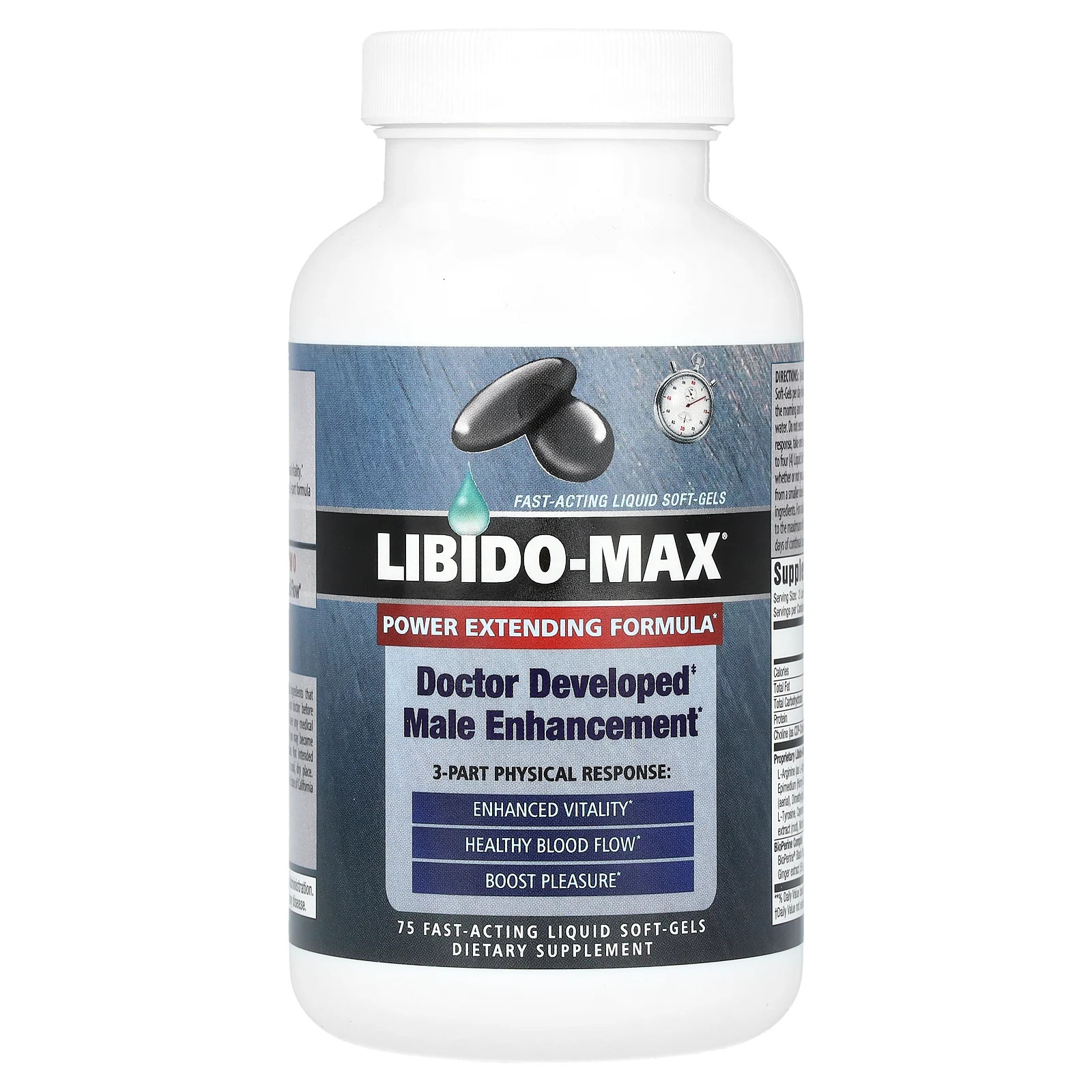 Libido-Max®, 75 Fast-Acting Liquid Soft-Gels