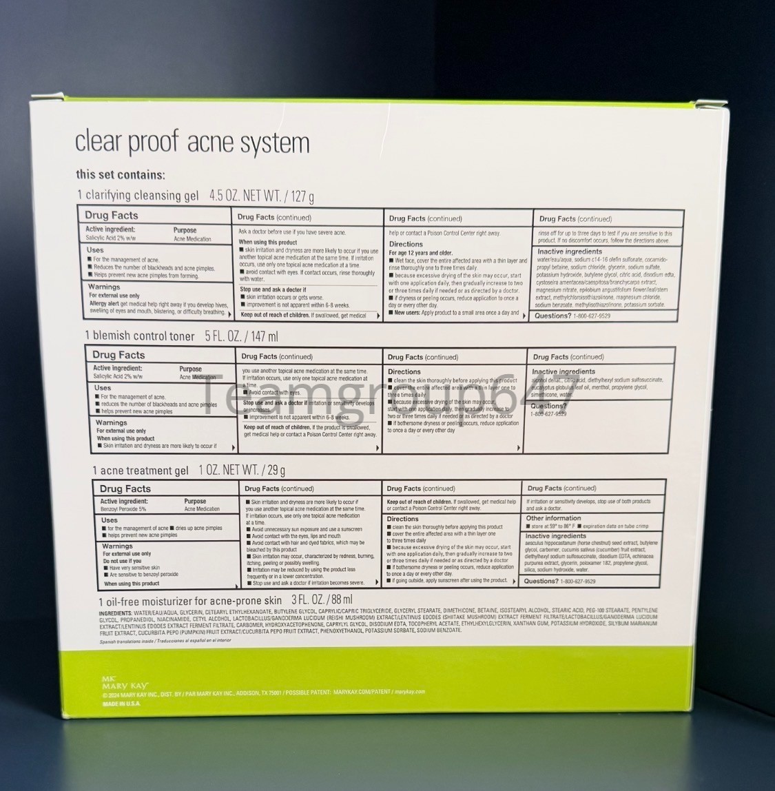 Mary Kay Clear Proof Acne System – Full 4-Piece Set Cleanser. NEW…!