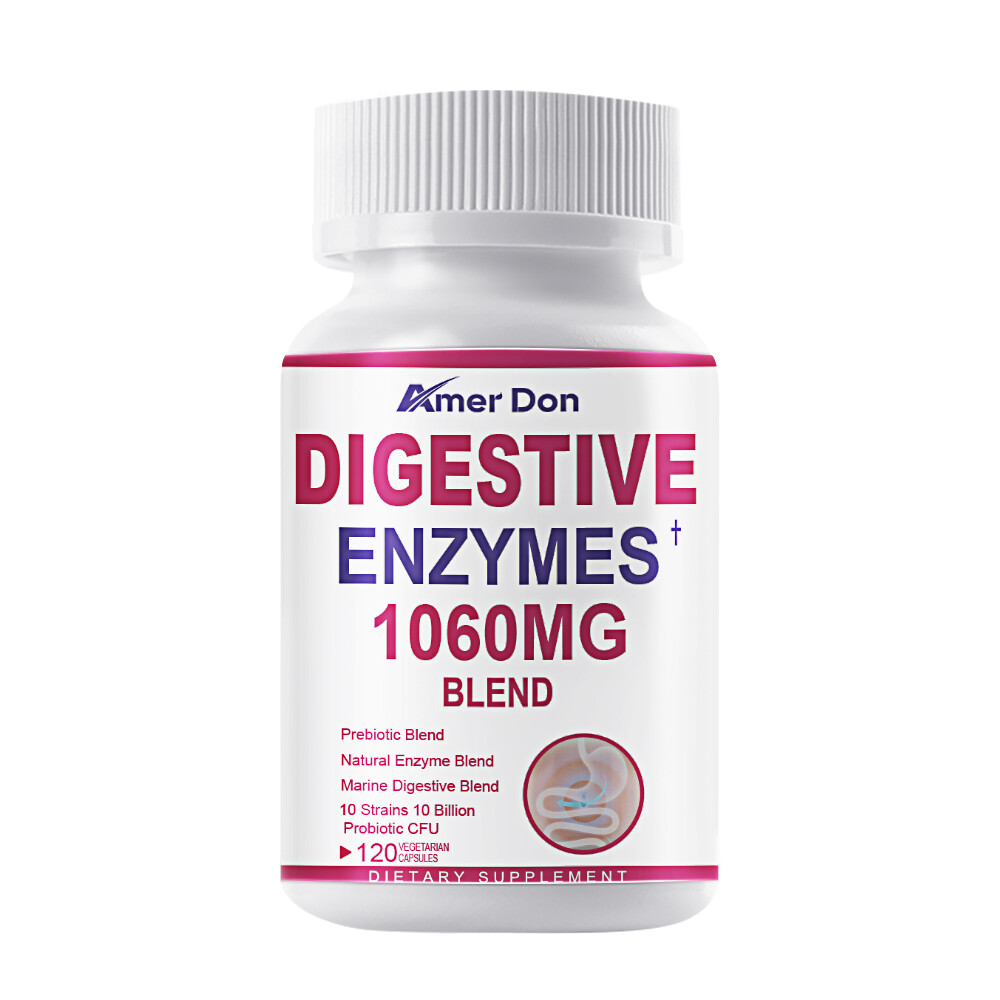 Digestive Enzymes Prebiotic & Probiotics Gas, Constipation & Bloating Relief 120