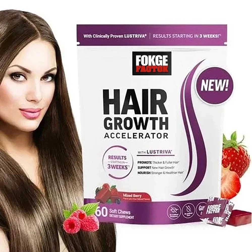 Biotin Hair Growth Accelerator 60 Soft Chews Hair Growth Stronger Vitamin