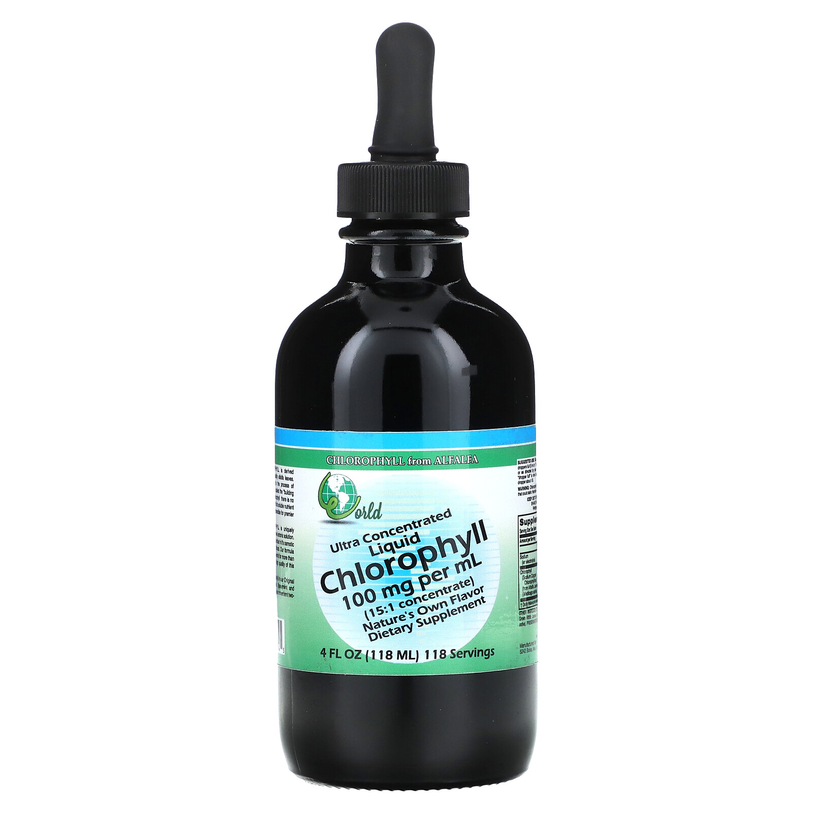 Ultra Concentrated Liquid Chlorophyll, 100 mg , 4 fl oz (118 ml)