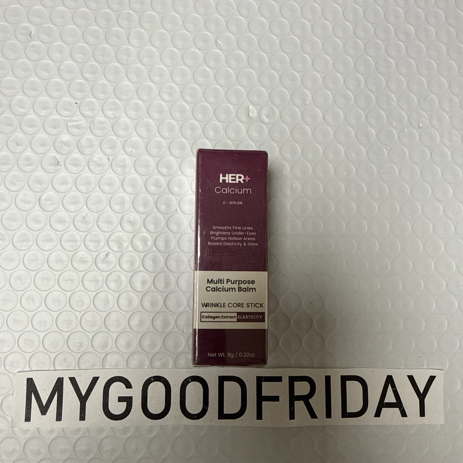 Her+ Calcium Multi-Purpose Balm Wrinkle Core Stick Exp 04/1/2029 9g Sealed Pack
