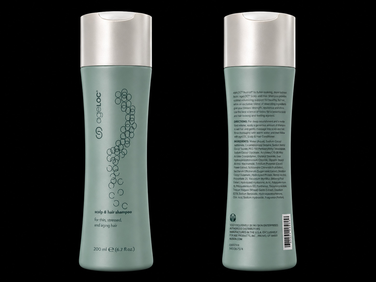 Pharmanex Nu Skin AGELOC Scalp and Hair Shampoo for thin, stressed aging hair