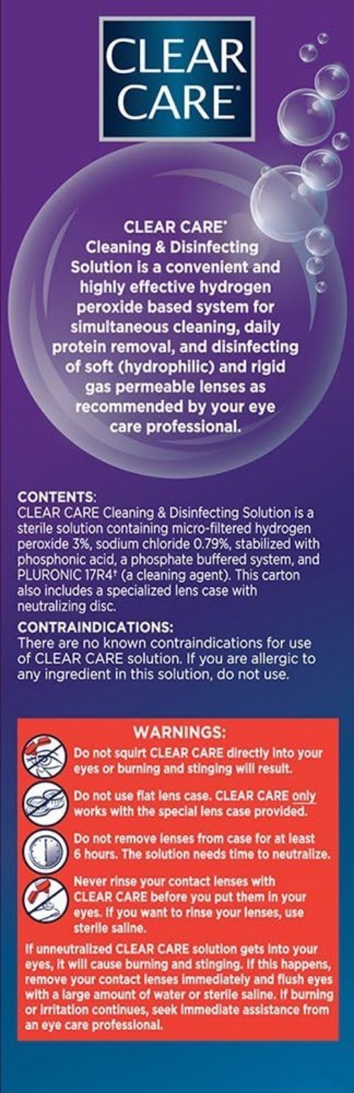 Contact Lens Solution 12 fl oz Twin Pack Disinfects Deep Cleans RGP Soft Lenses