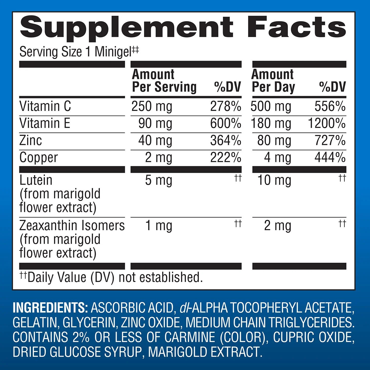 (2-Pack) Advanced Eye Health Complex Minigels, 210 count — Supports Eye Health